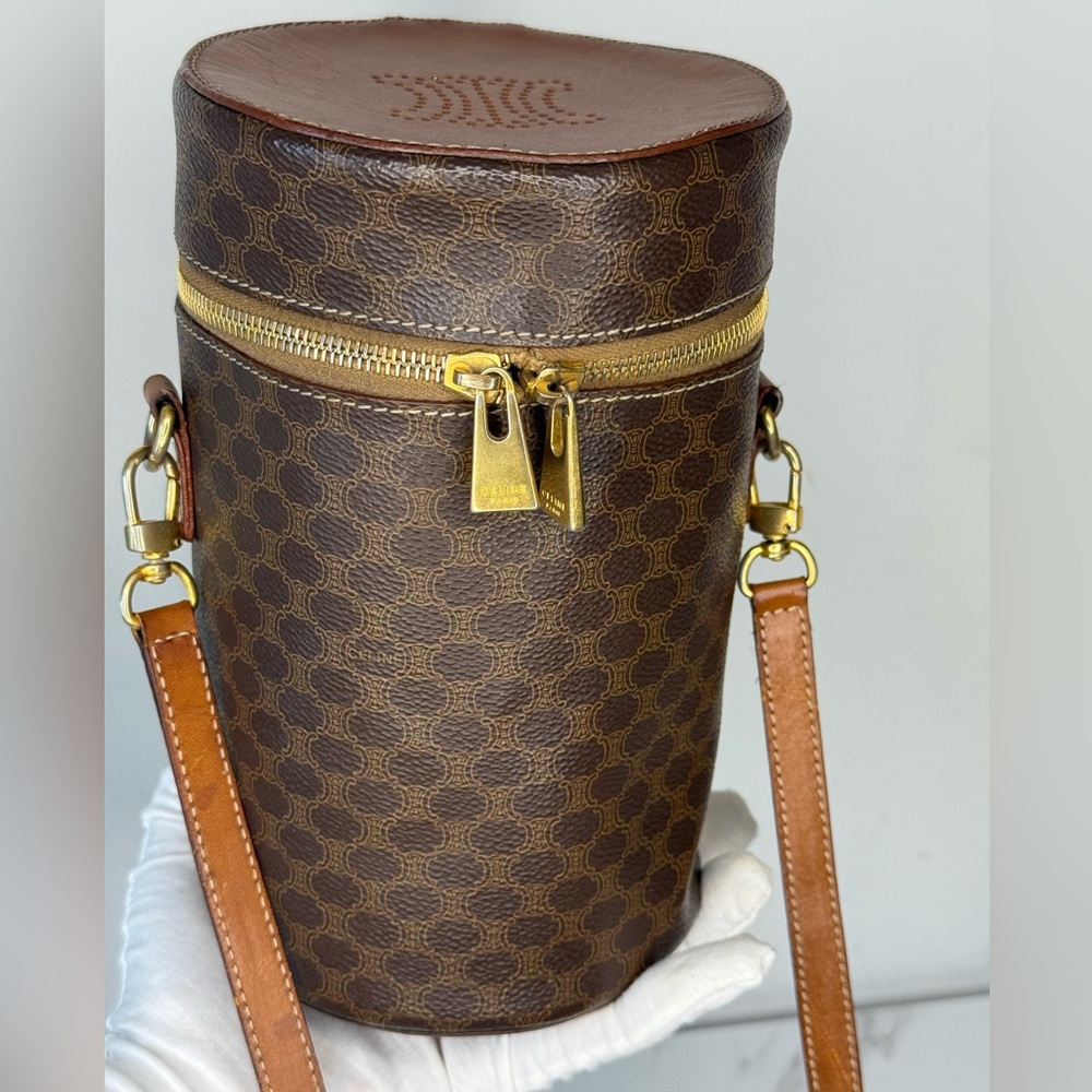 RARE CELINE MACADAM CYLINDA SHOULD BAG - Picture 8 of 10